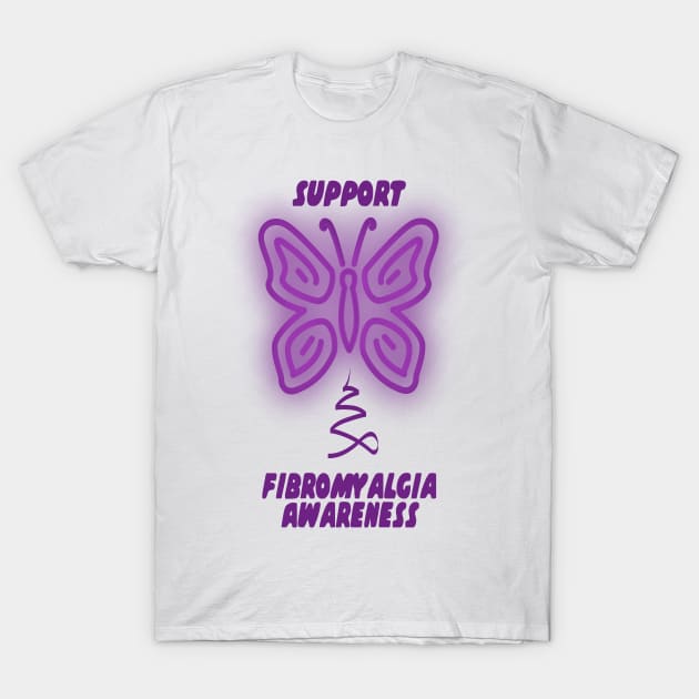 Fibromyalgia Support Awareness T-Shirt by Fibromyalgia Store